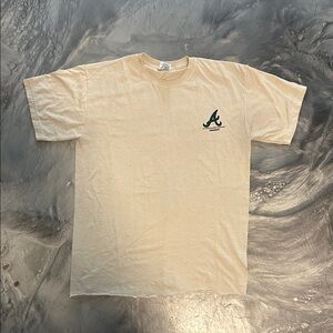 Cream T-Shirt with Logo